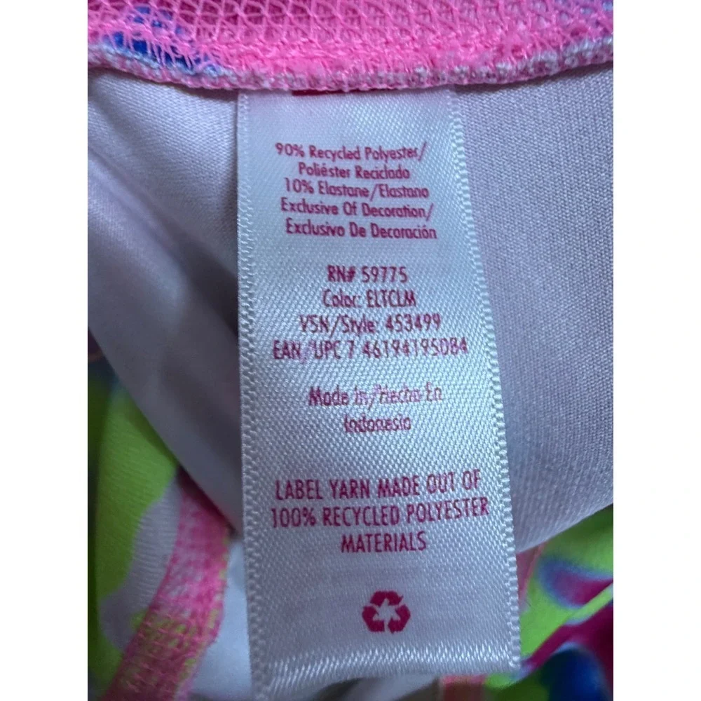 Justice Sport Girls Tie Dye Leggings Neon Pink Blue Green Activewear Size Small